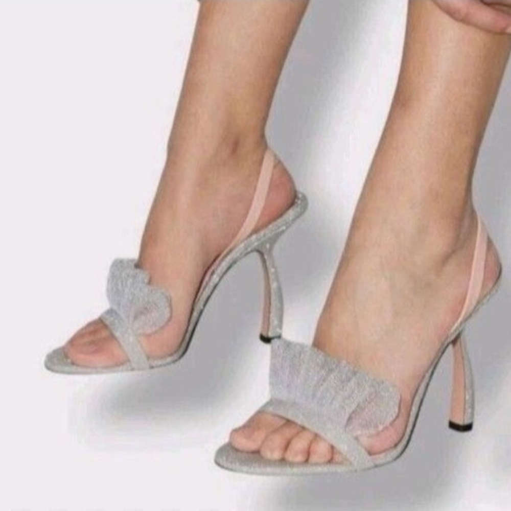 Piferi Izma silver heels  luxury size 39.5 - New Condition